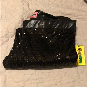 Black sequins leggings